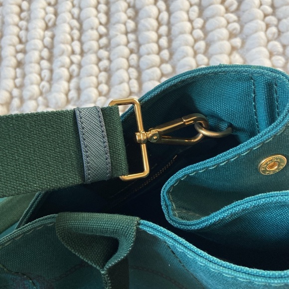Prada Green Canapa GM w/ Strap - Picture 15 of 17